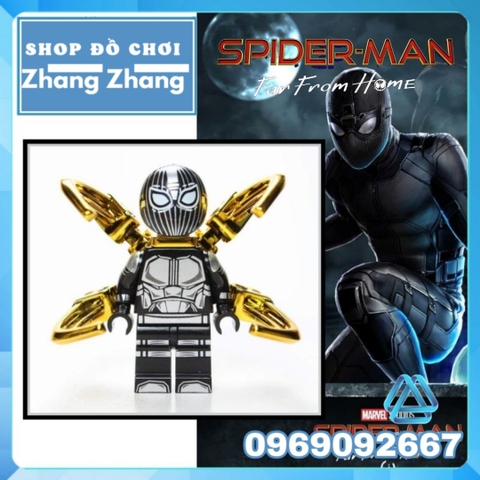 Xếp hình người nhện Spider-Man Steath Suite trong Far From Home Lego Minifigures Kopf KF6090 KF1164