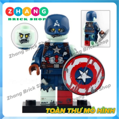 Đồ chơi xếp hình Bucky Scarlet Witch Vision Gamora Captain Falcon Loki Star-Lord Minifigures POGO PG8298