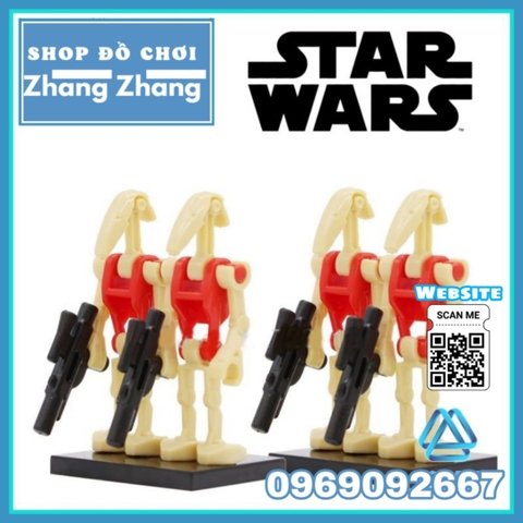 Xếp hình Star Wars Battle Droids Super Combat Robot K-2SO Lego Minifigures POGO PG8099