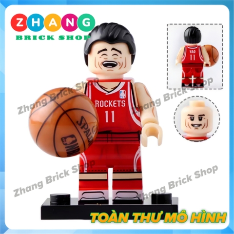 Xếp hình Kobe Bryant - Michael Jordan - LeBron James tặng kèm bóng rổ NBA Lego Minifigures Koruit KT1021