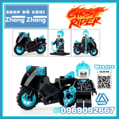 Xếp hình Ghost Rider Red Hood Danny Ketch The Caretaker Robbie Reyes Alejandra Jones Lego Minifigures Kopf KF6120