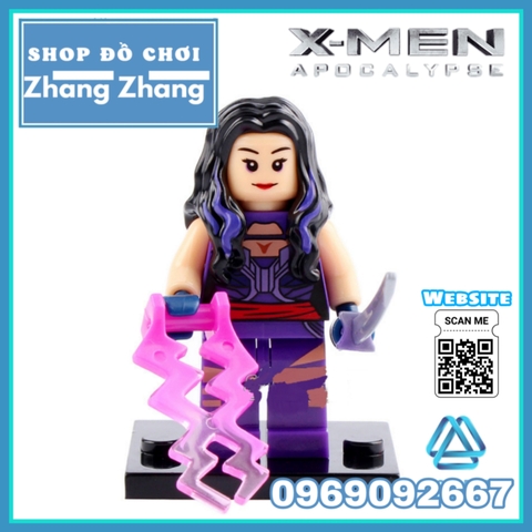 Xếp hình X-men : Apocalypse - Magneto - Archangel - Psylocke - ProfessorX - Quick Silver - Nightcrawler Lego Xinh X0115