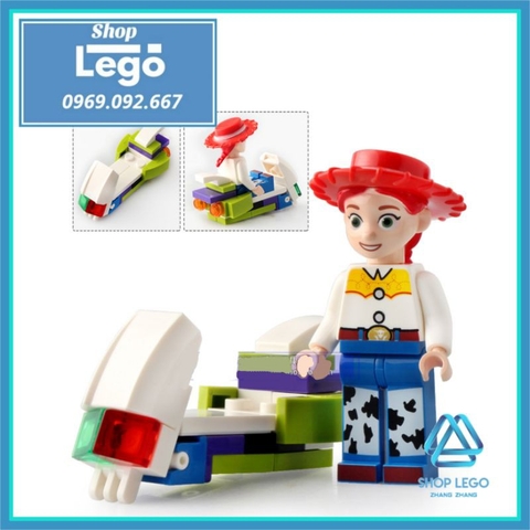 Xếp hình Câu chuyện đồ chơi Toys Story 4 Woody - Buzz - Jessie - Green Alien - Sarge - Zurg Lego Minifigures SY6699