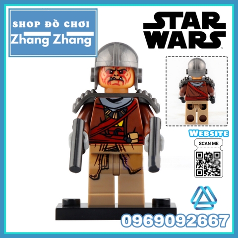 Xếp hình Star Wars Mandalorian and Rise of Skywalker Dameron Mando Sith Trooper Cara Dune Raider Lego Minifigures G0001