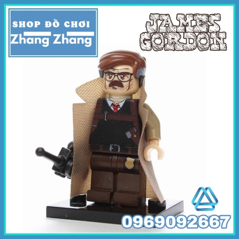 Xếp hình thanh tra GCPD James Gordon trong Batman ở thành phố Gotham Lego Minifigures Pogo PG8046 PG173