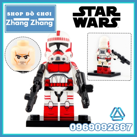 Xếp hình Star Wars Echo - Bo Katan Mandalorian Darth Maul Clone Trooper Lego Minifigures WM6098