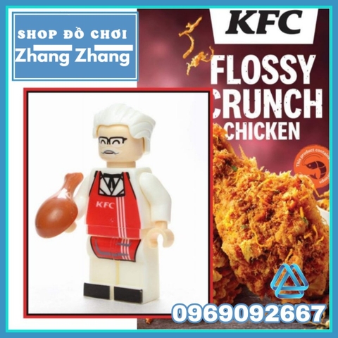 Xếp hình Deadpool giả dạng ông chủ KFC Lego Minifigures MG0007