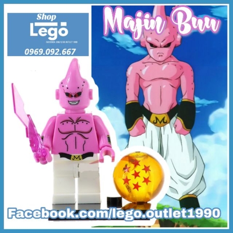 Xếp hình Dragon Ball🐉Songoku Vegeta Bardock Gohan Tien Perfect Cell Majin Buu Bulma Lego Minifigures Kopf KF6030