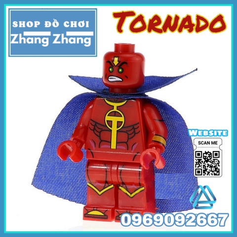Xếp hình Red Tornado Siêu anh hùng Young Justice Lego Minifigures Kopf KF8028 KF437