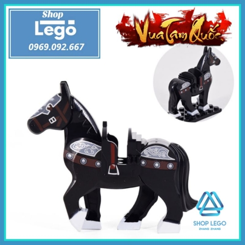 Xếp hình Chiến mã Ô Vân Đạp Tuyết của Trương Phi trong tam quốc Lego Minifigures Xinh XH1582