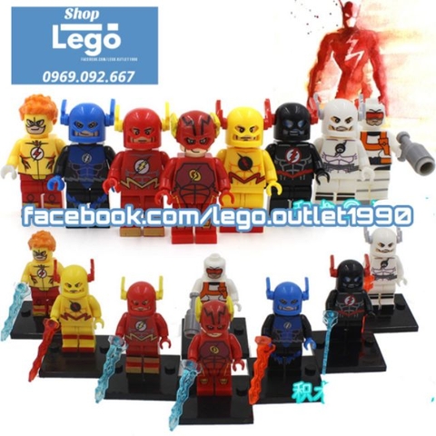 Xếp hình The Flash Reserve Flash siêu anh hùng DC Lego Minifigures  xinh 067 074