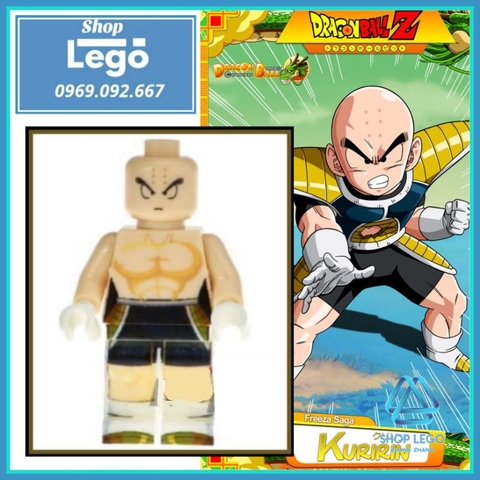 Xếp hình Dragon ball Z Krillin trong 7 viên ngọc rồng Lego Minifigures Kopf KF2032 KF8033