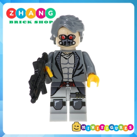 Xếp hình Dr. Nemesis 
 - Colossus 
 - Sabretooth 
 - Bishop
 - Executioner Siêu anh hùng Lego Minifigures POGO PG8081