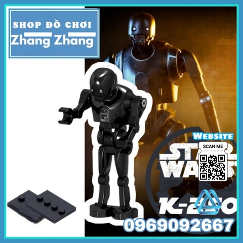 Đồ chơi Xếp hình Star Wars Bộ 4 người máy K-2SO trong chiến tranh giữa các vì sao Minifigures POGO C031