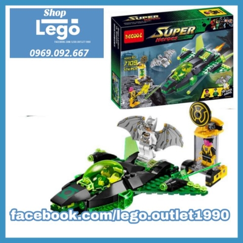 [174 hình] Xếp hình Batman Green Lantern vs. Sinestro Lego Minifigures Decool 7109