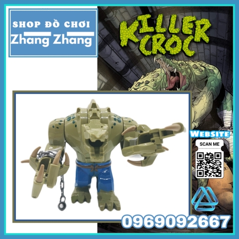 Xếp hình Killer Croc Crocodile trong Batman mới nhất 2020 Lego Minifigures Pogo PG1865 LeLe D173