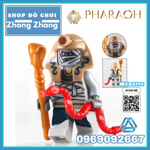 Đồ chơi Xếp hình Thần Anubis và Pharaoh đại chiến xác ướp Ai Cập Mummy Minifigures KL9006