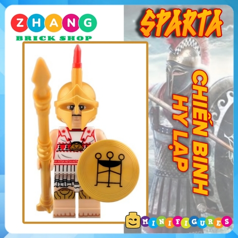 Xếp hình mô hình quân đoàn lính Hi Lạp Greece Hoplite Gladiator trung cổ Lego Minifigures Xinh X0320 Xh1769