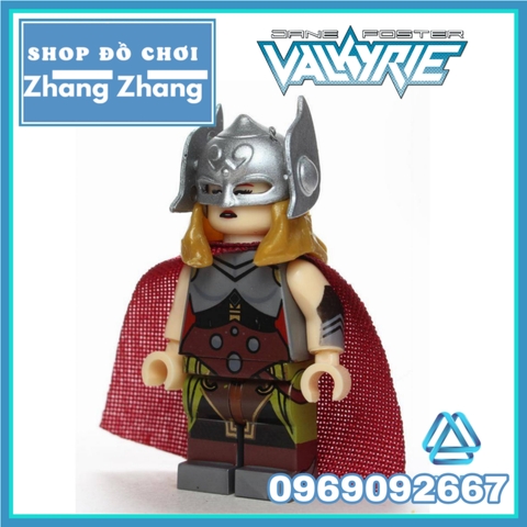 Xếp hình Lady Thor Jane Foster Thor The Darkness Marvel Lego Minifigures wm6024 wm466