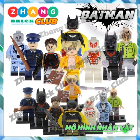 Xếp hình Deadshot Harley Quinn Prom Zombie Batgirl Batman Beyond Joker Spider-Man 2099 Lego Minifigures Pogo PG8143