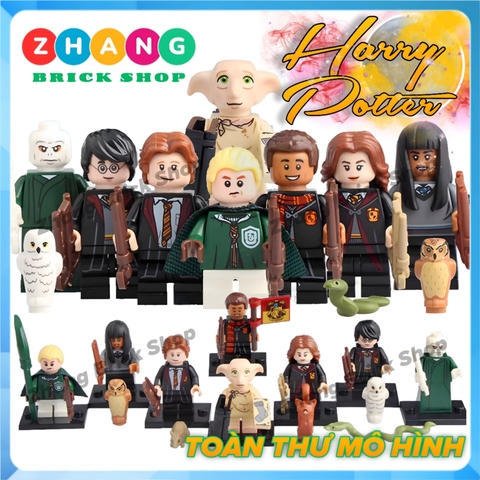 Đồ chơi xếp hình Harry Potter Hermione Ron Dean Lord Voldemort Draco Malfoy Dobby Minifigures Jinrun WM6040