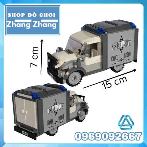 [1619 hình] Xếp hình nhà thương điên Arkham - The Arkham Asylum Breakout Lego Minifigures Decool 7124 Lepin 07044