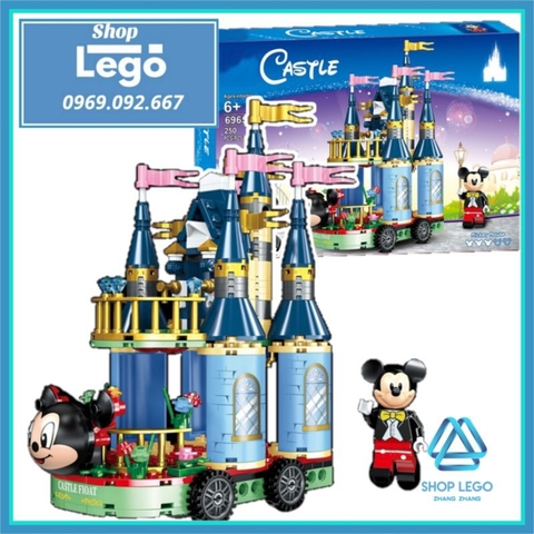 Xếp hình Xe lâu đài chuột Micky Mouse rất đẹp Lego Minifigures PRCK PRCK69654