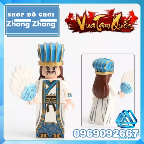 Xếp hình 12 nhân vật Tam Quốc Tào Tháo Quan Vũ Trương Phi Triệu Tử Long Lữ Bố Khổng Minh Lego Minifigures Decool 2030