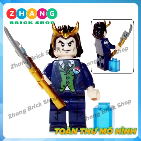Đồ chơi xếp hình Loki TVA trong Thor Minifigures Kopf KF6141