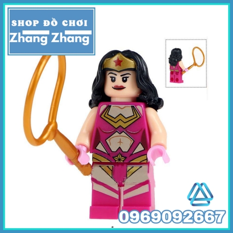 Xếp hình Wonder Woman Comics Lego Minifigures Kopf KF418 KF8028