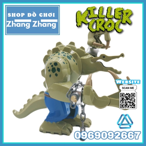 Xếp hình Killer Croc Crocodile trong Batman mới nhất 2020 Lego Minifigures Pogo PG1865 LeLe D173
