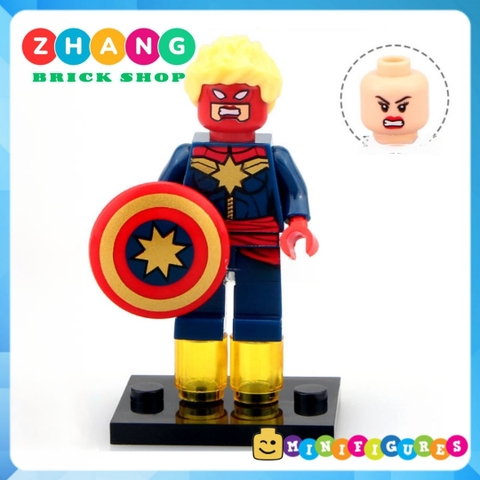 Xếp hình Iron Man Captain Marvel Space Captain America MK39 MK47 Scuba Ironman Lego Minifigures Decool 0244 0249