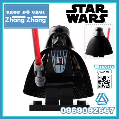 Xếp hình Star Wars Obi-Wan Imperial Guard Stormtrooper Darth Vader Jar Binks Han Solo Lego Minifigures Lele C015 022