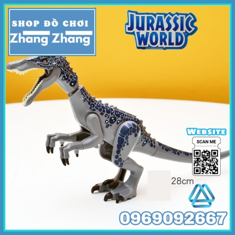 [28cm] Xếp hình Heavy Claw Dragon Công viên khủng long Jura Jurassic park Lego Minifigures MG1052 KF821