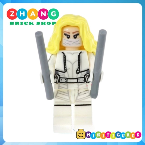 Đồ chơi Xếp hình Elektra White Canary Fire Storm Captain Cold - Parallax Super Boy Booster Gold Minifigures POGO PG8079