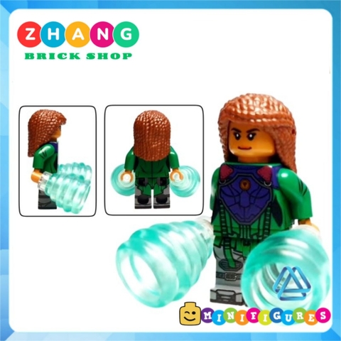 Đồ chơi xếp hình Black Adam Hawkman Atom Doctor Fate Isis Cyclone Sabbac Minifigures Kopf KF6177