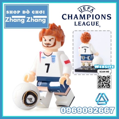 Đồ chơi xếp hình Messi Ronaldo - Neymar JR - Pogba Ibrahimovic - Chicharito Ozil - Beckham Minifigures Kopf KF6032