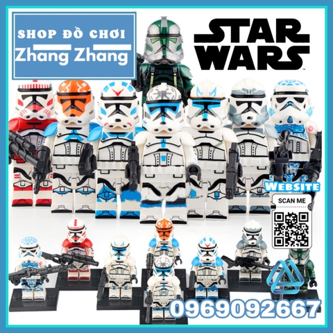 Xếp hình Star Wars Legion Coruscant Guard - Jesse - Imperial Stormtrooper Lego Minifigures Koruit KT1042