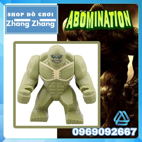 Xếp hình quái thú Abomination đối thủ của Hulk siêu anh hùng Marvel Lego Minifigures Kopf KF901