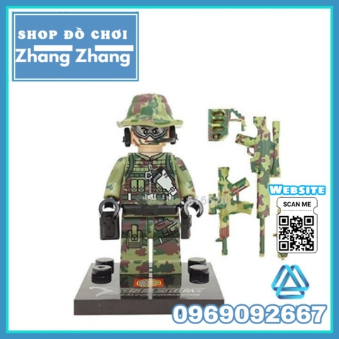 Xếp hình lính đặc nhiệm biệt kích rừng Falcon Columbia Lego Minifigures Sembo SB11101