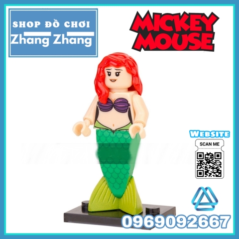 Xếp hình Vịt Donald và chuột micky và thú Ariel Lego Minifigures POGO PG8225