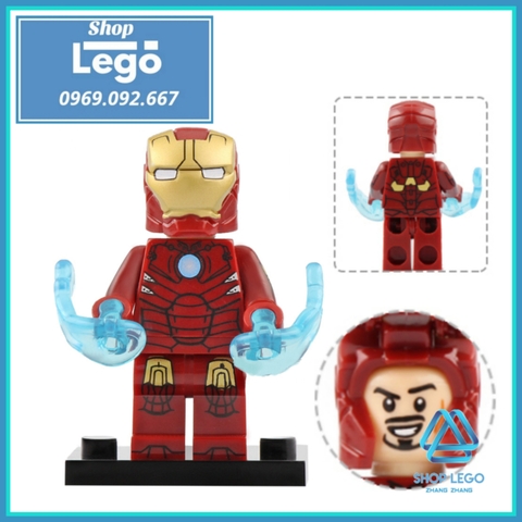 Xếp hình Iron Man Người sắt Tony Stark siêu anh hùng Marvel tuyển tập mới nhất 2020 Lego Minifigures Xinh X0199