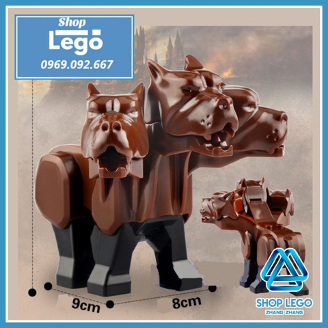 Xếp hình chó ba đầu Cerberus canh cổng địa ngục trong Harry Potter Lego Minifigures Koruit Xp326