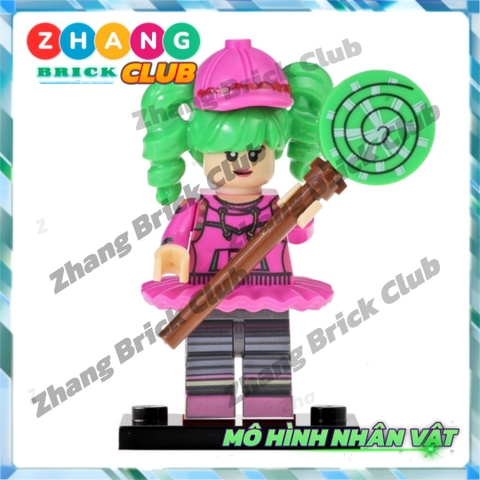 Xếp hình Fortnite Zoey - Cuddle - Teknique - Chromium Leviathan - Tomatohead - Brite Gunner Lego Minifigures POGO PG8203