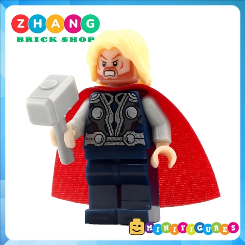 Đồ chơi Xếp hình Captain America gồm Hulk - Spider man - Thor Zod - Hawkeye - Iron man - Batman Minifigures Xinh 001 009