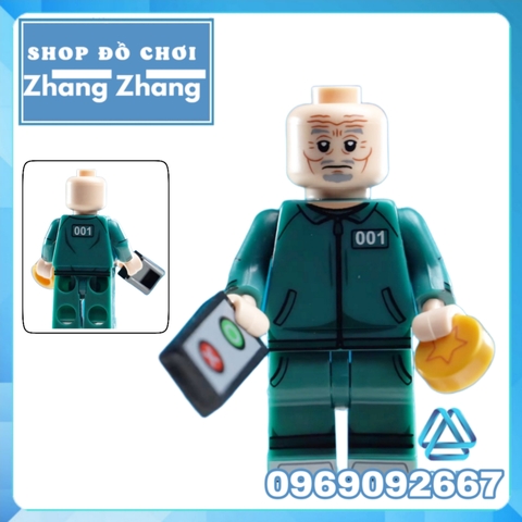 Đồ chơi xếp hình Trò chơi con mực Squid game gồm Seong Gi-hun và Kang Sae-byeok - Sang-woo - Il Nam Minifigures KDL808