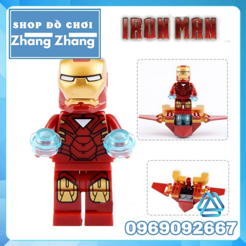 Đồ chơi Xếp hình phòng nghiên cứu Iron man Minifigures SY624