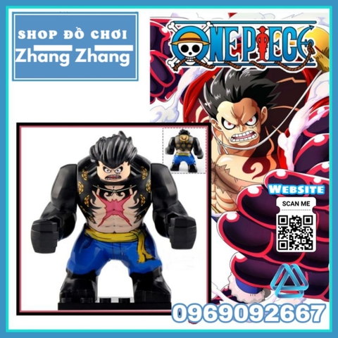 Xếp hình Luffy gear 4 Boundman Đảo hải tặc trong One Piece mới nhất Lego Minifigures Koruit XP235