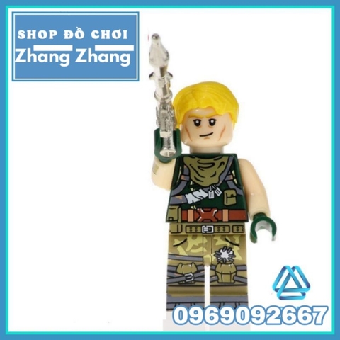 Đồ chơi Xếp hình For Teite Jonesy - Fortnite Ninja Dark Voyar - Skull Trooper Minifigures Kopf KF6038