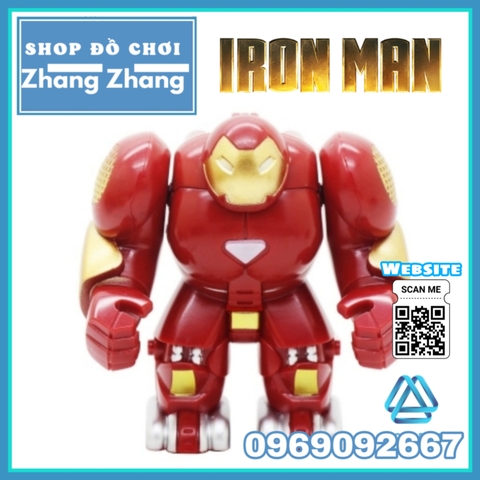 Xếp hình mô hình Ironman Lego Minifigures Bigfigures MR298 Kopf KF8001